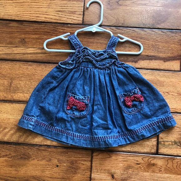 newborn denim dress